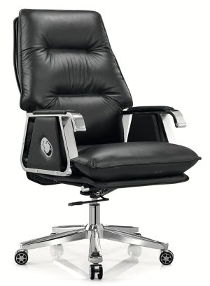 High-back executive office chair